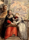 [On the terrace - possibly after Sir Peter Paul Rubens (1577-1640)]
