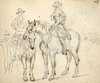 [Two men on horseback]