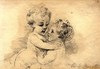 [Two infants embracing]