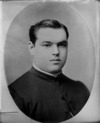 [Unidentified priest, head and shoulders oval portrait]