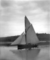 [Full sail, turning side view of Hassard's yacht, Waterford]