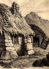 [Cottage on Dartmoor after Samuel Prout's 'Elementary drawing book of landscape, buildings']