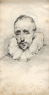 [Portrait of a man (possibly Cornelius Van der Geest by Sir Anthony Van Dyck]