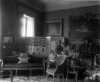 [Drawing room, furniture, ornaments, clock, Curraghmore House, Portlaw, Co. Waterford, interior]