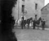[Men standing beside horses, the Barracks, Waterford]