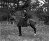 [Miss Morley on horse, Portlaw, Co. Waterford]