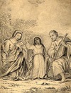 [The Holy Family and the Holy Spirit in the form of a dove]