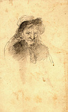 [Head and shoulders portrait of an old woman]