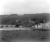 View at Cappoquin from Rly Bridge showing boat house