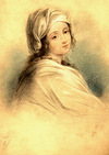 [Copy of an original portrait formerly thought to show Beatrice Cenci (1577–1599) attributed to Guido Reni (1575–1642)]