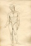 [A male nude standing, full-length]