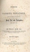 Memoir of Gabriel Beranger And His Labours in the Cause of Irish Art and Antiquities, from 1760-1780 /