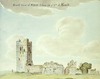 South View of Slane Abbey in ye: Co: of Meath