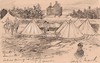 Tents of the Imported Gang Hussar giving light refreshment to 2 heavies [sic], Lough Mask.