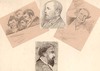 [Sketches of some of the prisoners and people at the trial of the rioters charged with threatening Captain Charles Boycott, 1880]