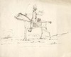 [Hussar on horseback with sword raised]