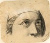 [Portrait of a woman (probably Mrs. Haywood) showing only the top part of her face]