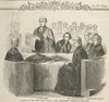 A sketch at the Irish State Trials. Mr Fitzgibbon's address to the jury.