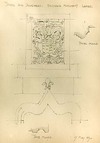 Panel and doorhead, Brisbane [Skelmorie] Monument Largs Panel Mould. Jamb Mould. 17 May 1890.