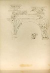 [Arch with Romanesque-like ornamentation, foliage and figurative]