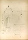 [Details of Gothic roof construction] [Cross-section, possibly of pier]