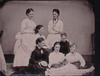 [Group portrait of seven young ladies, possibly sisters]