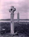 [Devinish Cross and Round Tower, Lough Erne]