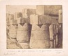 Capitals of the lesser columns in the great hall, Karnac, Egypt