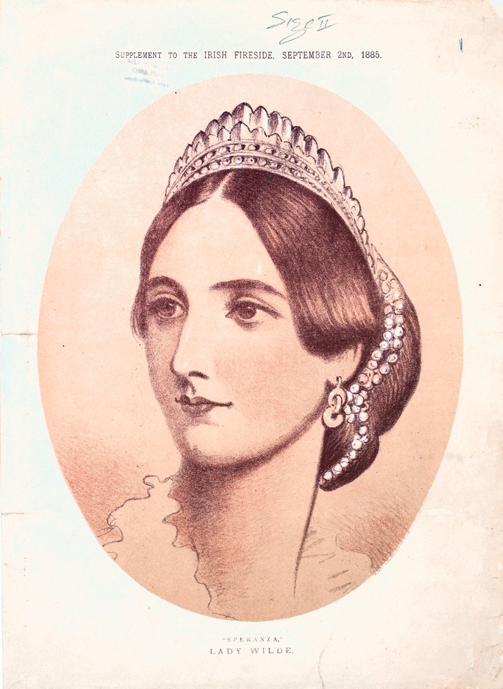 Portrait print of "Speranza," Lady Wilde