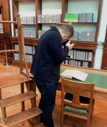 Photographer in Reading Room