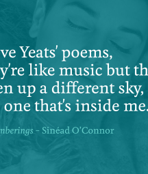 Sinéad O'Connor graphic with text