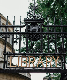 Image of the Front Gates of the National Library of Ireland’