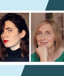 image Naoise Dolan, Anne Griffin and Ailbhe Malone with the dublin book festival logo