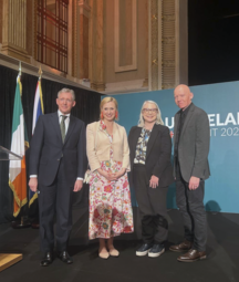 Professor Christopher Smith (Chair of the National Library of Scotland), Marcie Hopkins (Director of Collections at the British Library), Rhodri Llwyd Morgan (Director of the National Library of Wales), Dr Audrey Whitty (Director of the National Library of Ireland)
