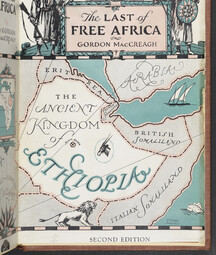 An ornate map of Ethiopia 