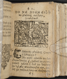 Page from Parrthas an anama, Antoin Gearnon, Leuven, 1645.