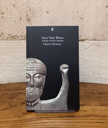 A photo of Marie Heaney's book Over Nine Waves