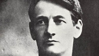 A black and white protrait photograph of Terence MacSwiney