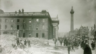 Ruins in Dublin City following the 1916 Easter Rising 