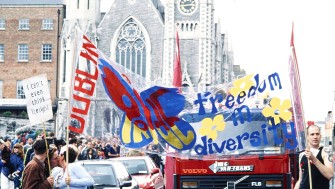 Pride march banner