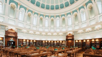 interior photograph of the NLI's Reading Room