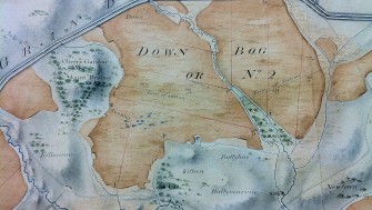 Map of the Bog of Allen. NLI MS map (16 D. 13 (4) )