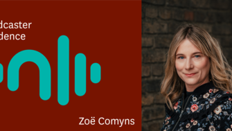 Image of podcaster in residence
