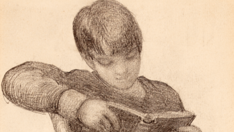 drawing of WB yeats as a child