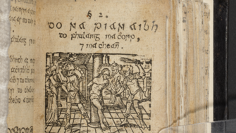 Page from Parrthas an anama, Antoin Gearnon, Leuven, 1645.