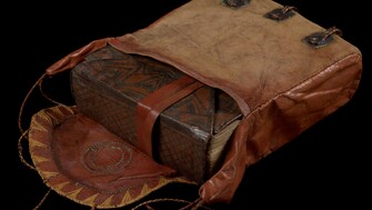 Qur'an and satchel from west Africa