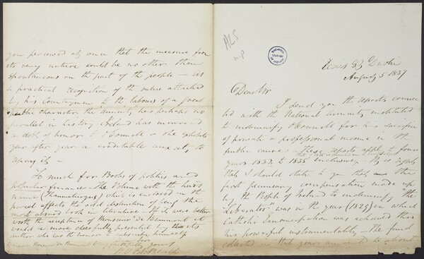 Handwritten letter