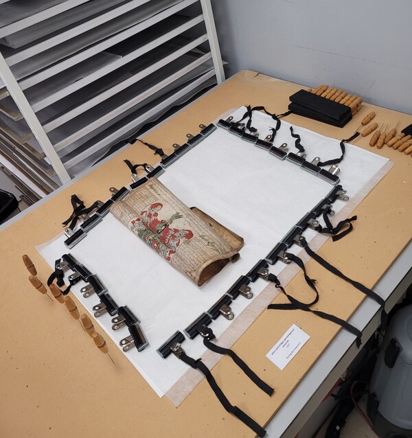 The flattening station