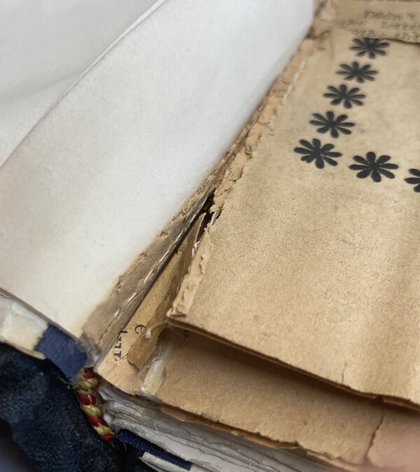 Degraded papers easily torn out