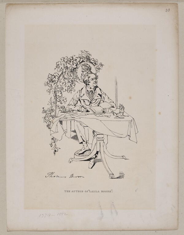 Drawing of author Thomas Moore